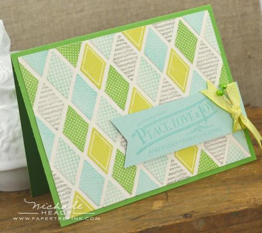 Papertrey Ink - Cover Plate: Harlequin Die