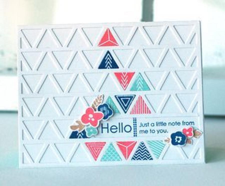 Papertrey Ink - Cover Plate: Triangles Die