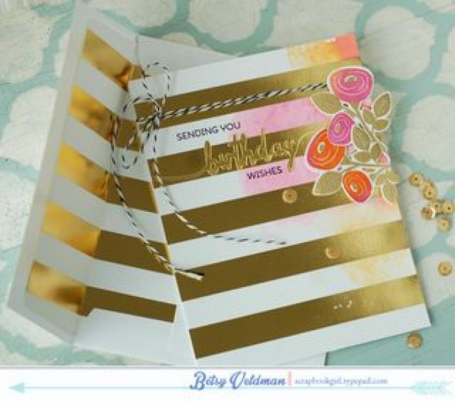 Papertrey Ink - Cover Plate: Stripes Horizontal Die