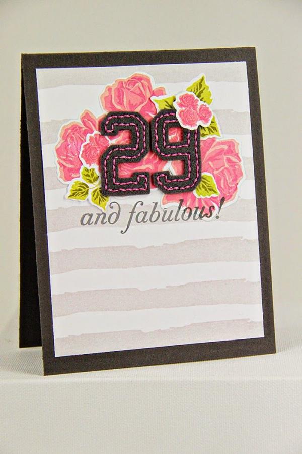 Papertrey Ink - Letterman Stitched Number Mats Die