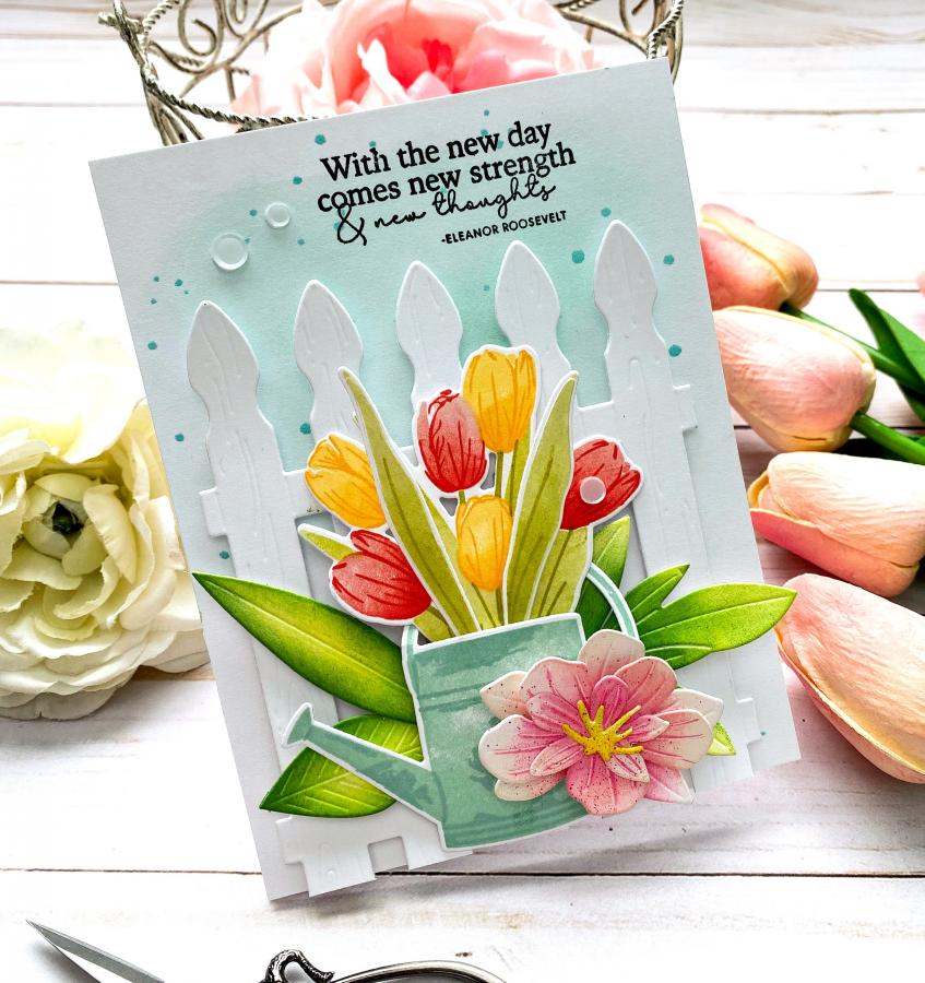 Vase Collection 8 Mini Stamp Set