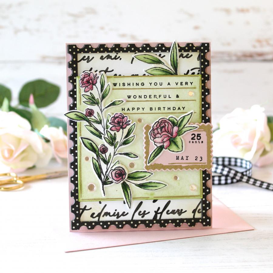 Vintage Postage Stamp Set