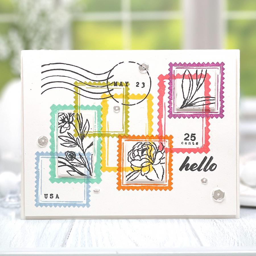 Vintage Postage Stamp Set
