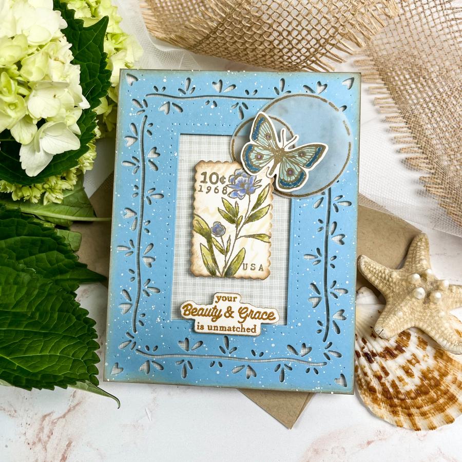 Vintage Postage Stamp Set