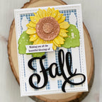 Larger than Life: Fall Sentiments Mini Stamp Set