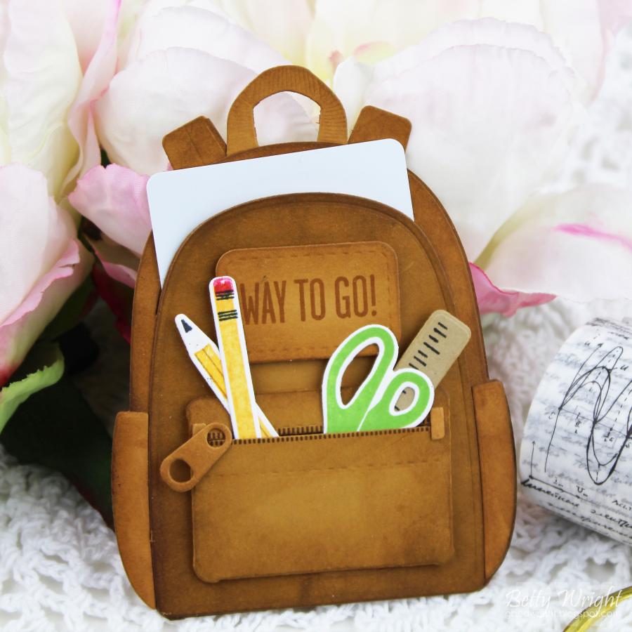 Go-To Gift Card Holder: Backpack Accessories Stamp Set