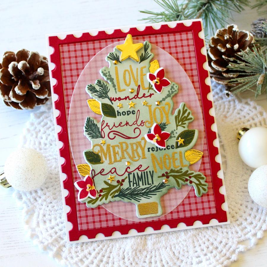 Merry Christmas Tree Stamp Set