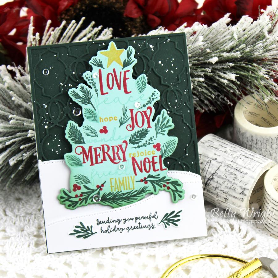 Merry Christmas Tree Stamp Set