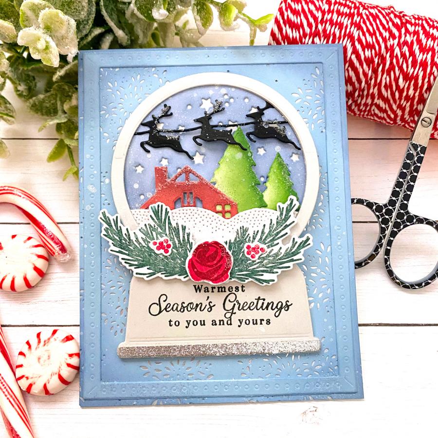 Winter Globes Sentiments Mini Stamp Set