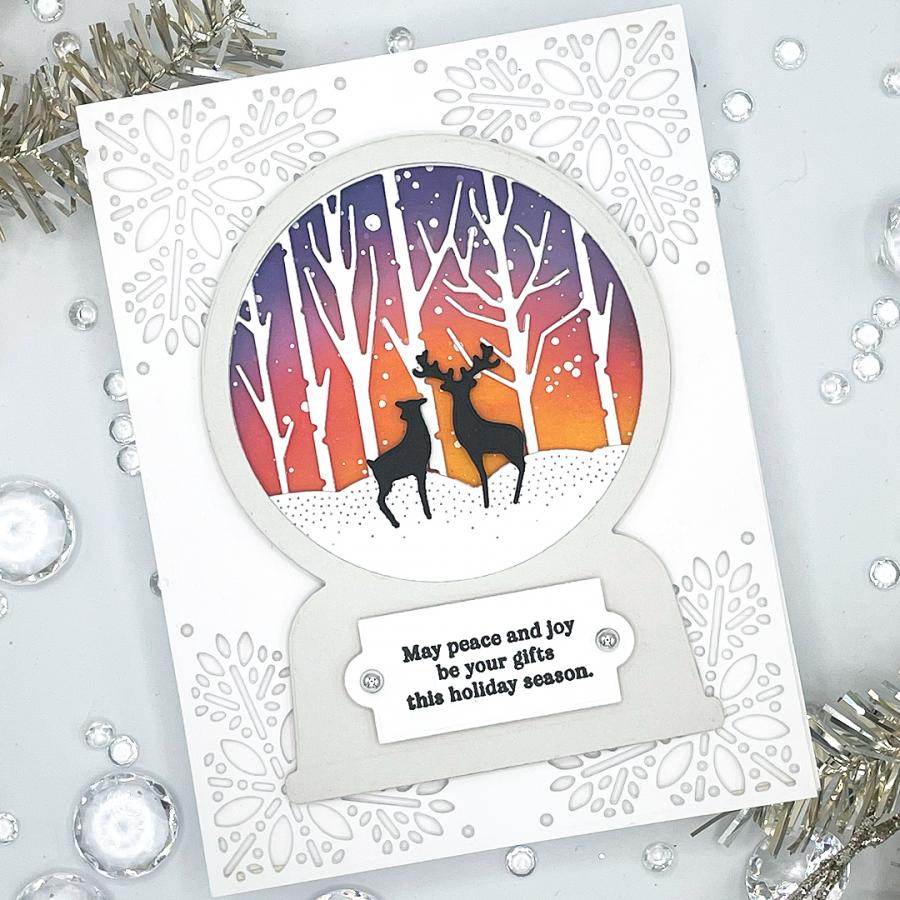 Winter Globes Sentiments Mini Stamp Set