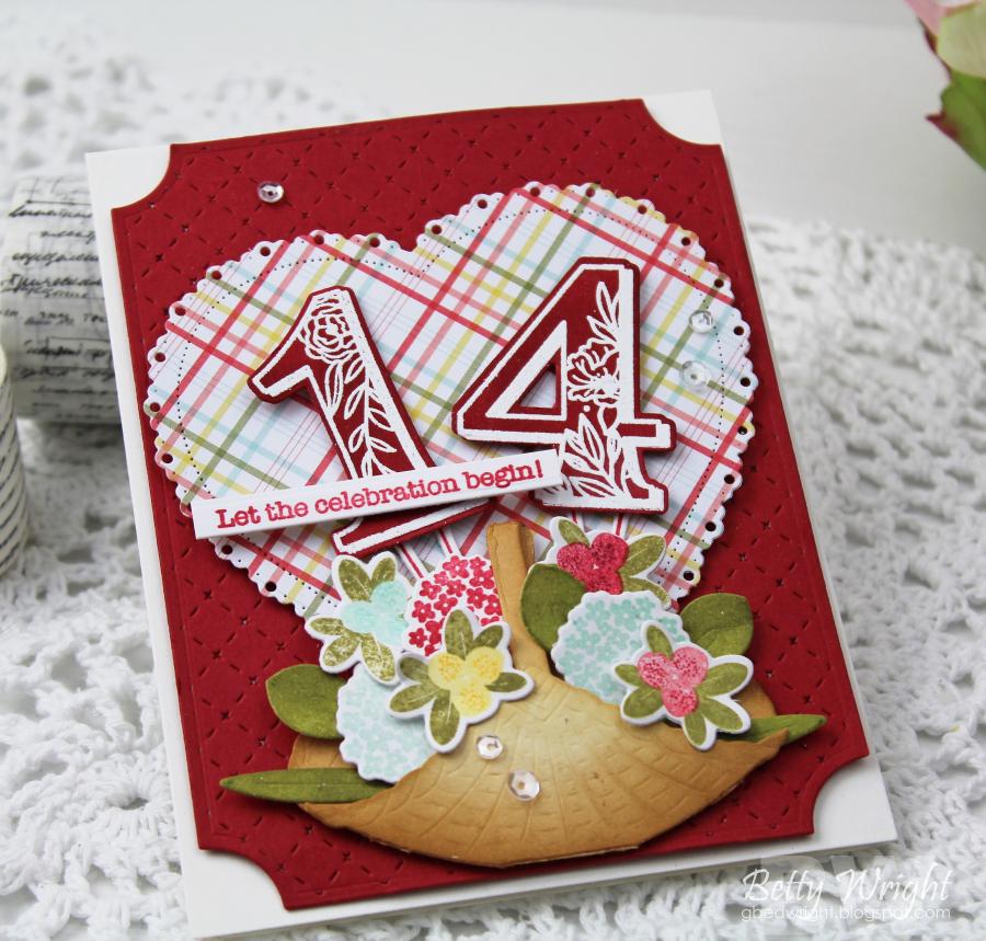 Fancy Floral Numbers Stamp Set