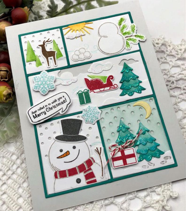 Christmas in Frames Stamp Set