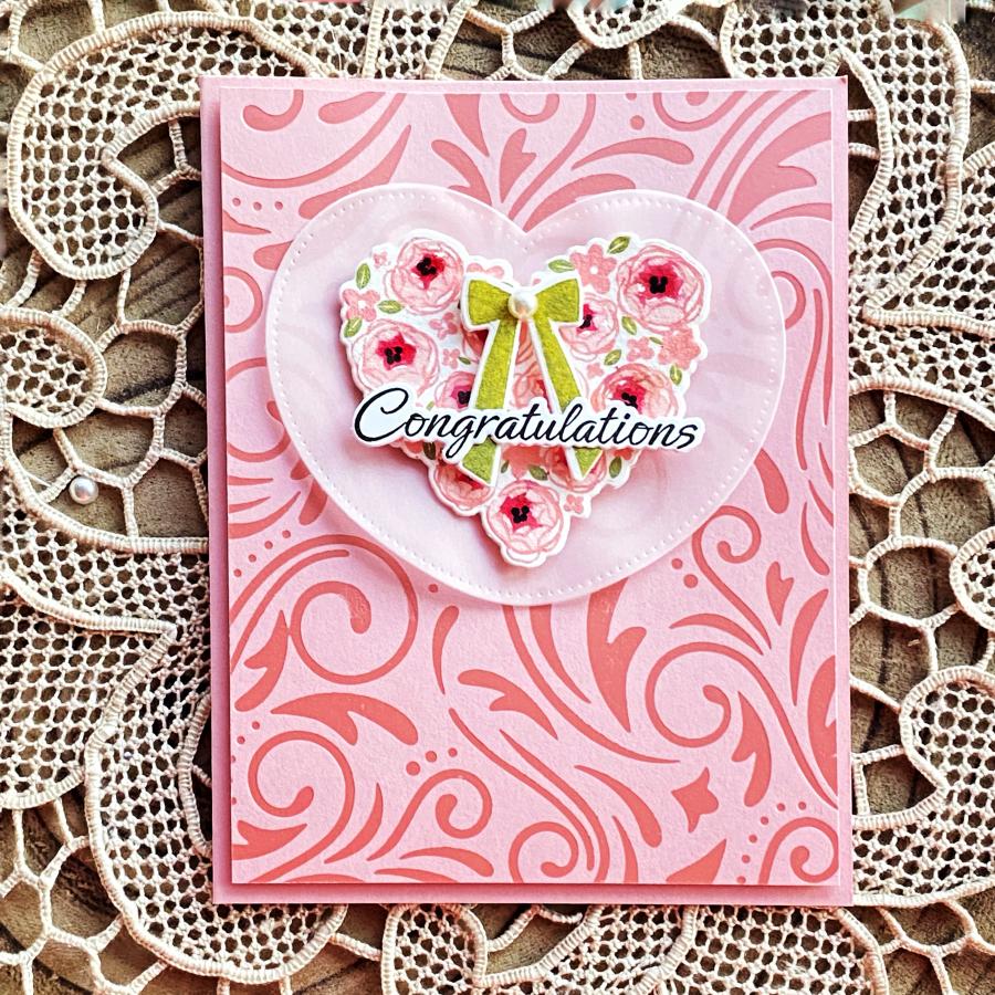 With All My Heart Stamp Set