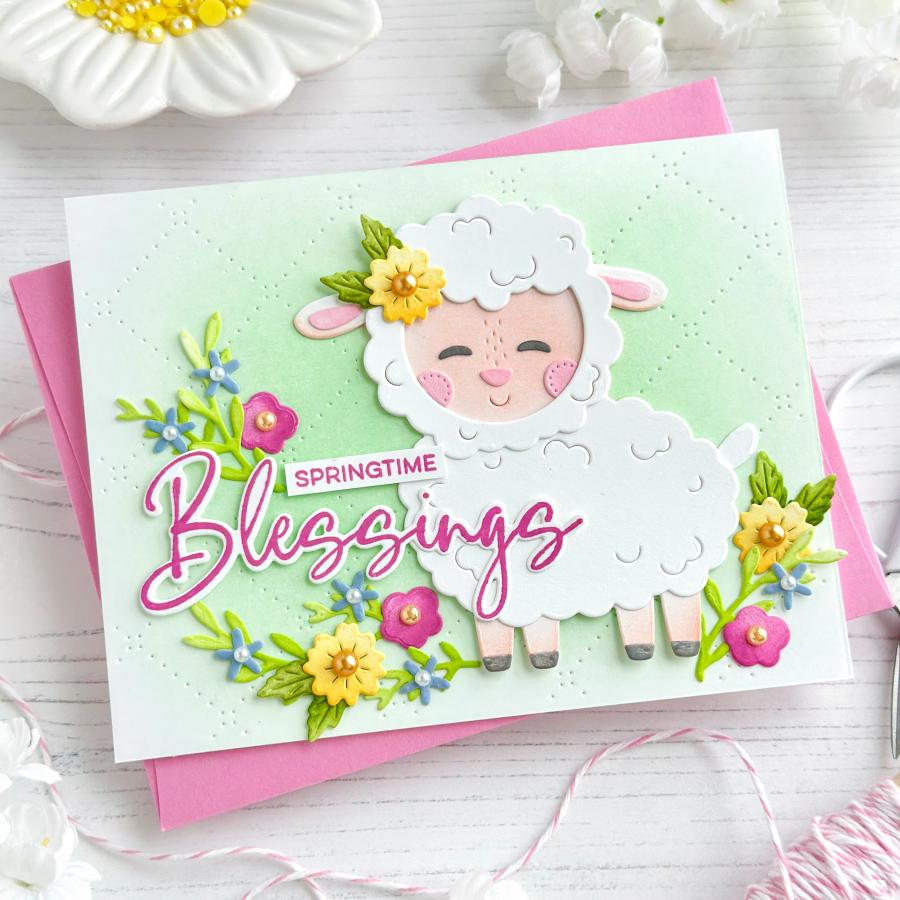 This is Big Sentiments: Many Blessings Stamp Set