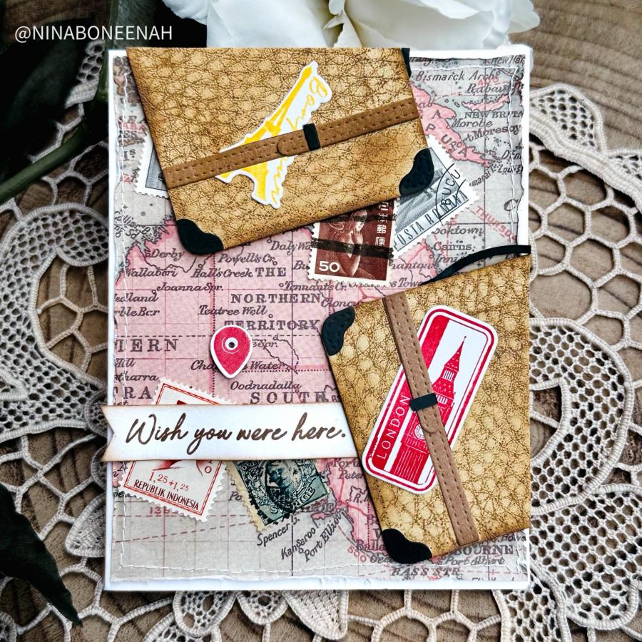 Wish You Were Here Mini Stamp Set