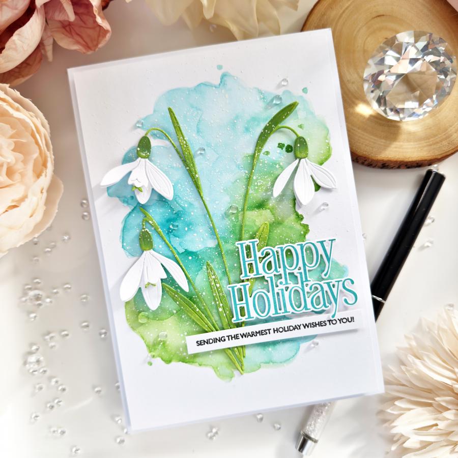 This is Big Sentiments: Happy Holidays Stamp Set