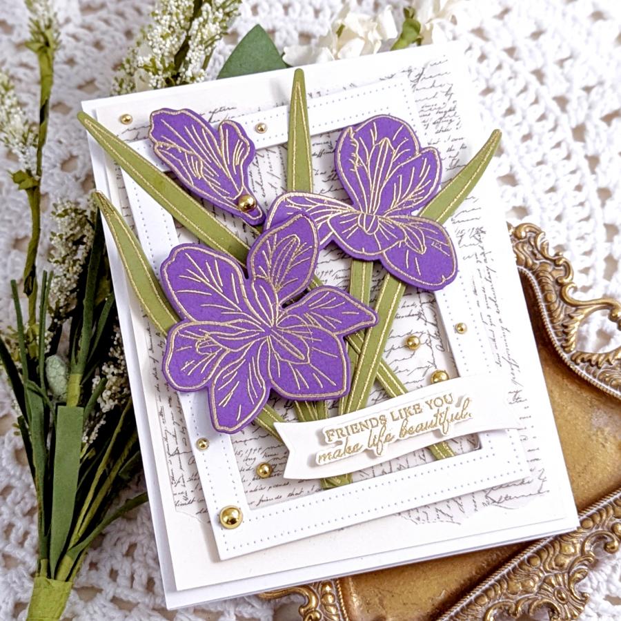 Winter Iris Stamp Set