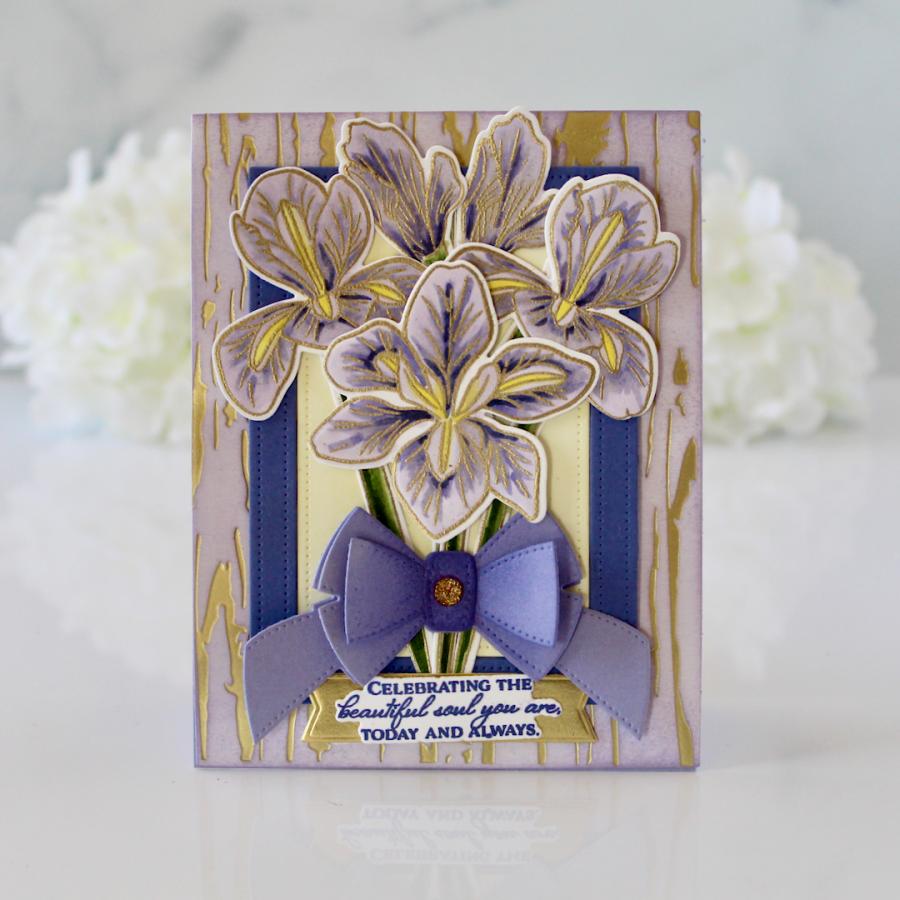 Winter Iris Stamp Set