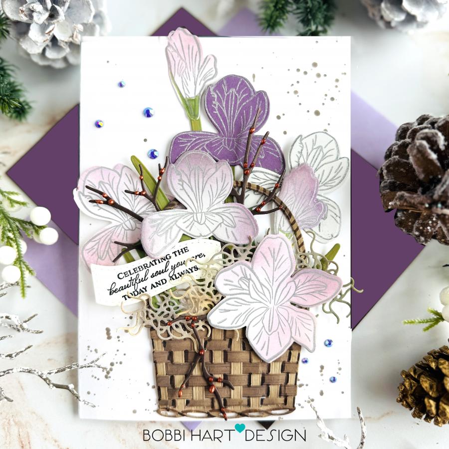 Winter Iris Stamp Set