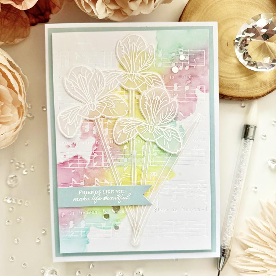 Winter Iris Stamp Set