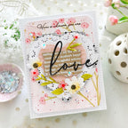 Home is Where the Heart Is Sentiments Mini Stamp Set