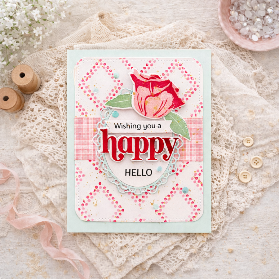 This is Big Sentiments: Happy Everything Stamp Set