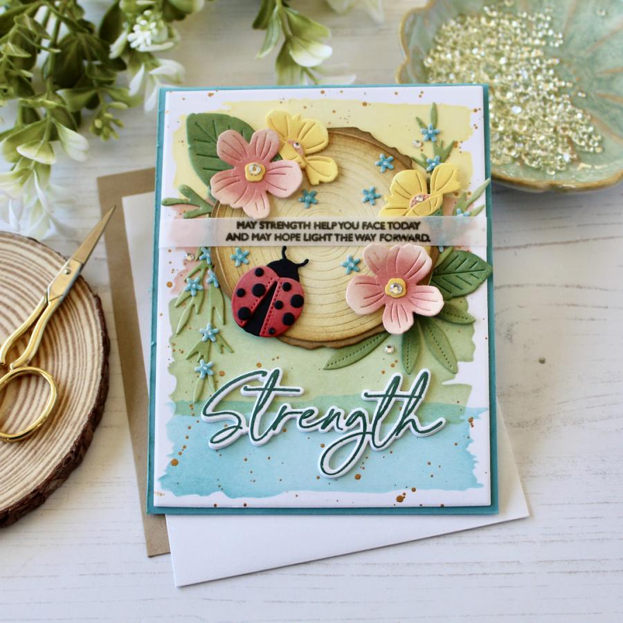 This is Big Sentiments: Strength Stamp Set