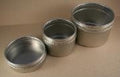 2.5 oz. Round Clear Top Tin (3 per package)