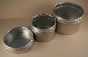 8 oz. Round Clear Top Tin
