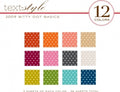 2009 Bitty Dot Basics Patterned Paper 8"X8" (36 sheets)