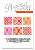 Beautiful Beads Pink &amp; Orange 4x6 Paper Pad