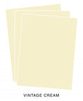 Paper Basics - Vintage Cream Premium Cardstock (24 Sheets)