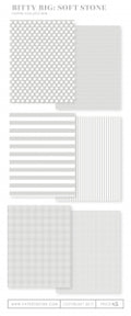 Bitty Big: Soft Stone Color Collection (24 sheets)