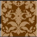Dark Chocolate Damask Individual Pattern Sheets (18 sheets)