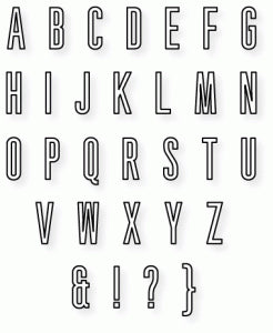Papertrey Ink - Headline Alphabet Die