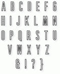 Papertrey Ink - Headline Alphabet Die