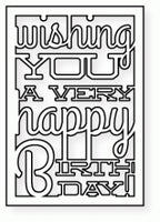 Papertrey Ink - Text Block: Birthday Die