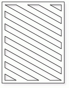 Papertrey Ink - Cover Plate: Stripes Diagonal Die