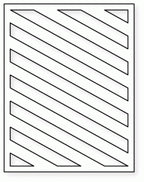 Papertrey Ink - Cover Plate: Stripes Diagonal Die