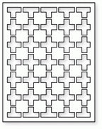 Papertrey Ink - Cover Plate: Modern Cross Quilt Die