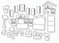 Papertrey Ink - Petite Places: Nativity Die