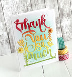 Papertrey Ink - Paper Clippings: Thank You Die