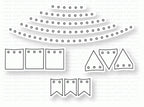 Papertrey Ink - Hoopla: Stitched Banners Die