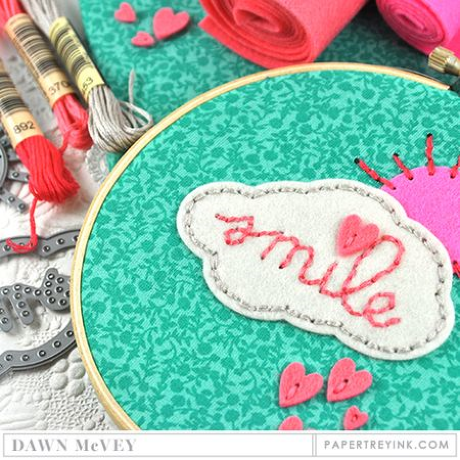 Papertrey Ink - Stitched Smile Cloud Die