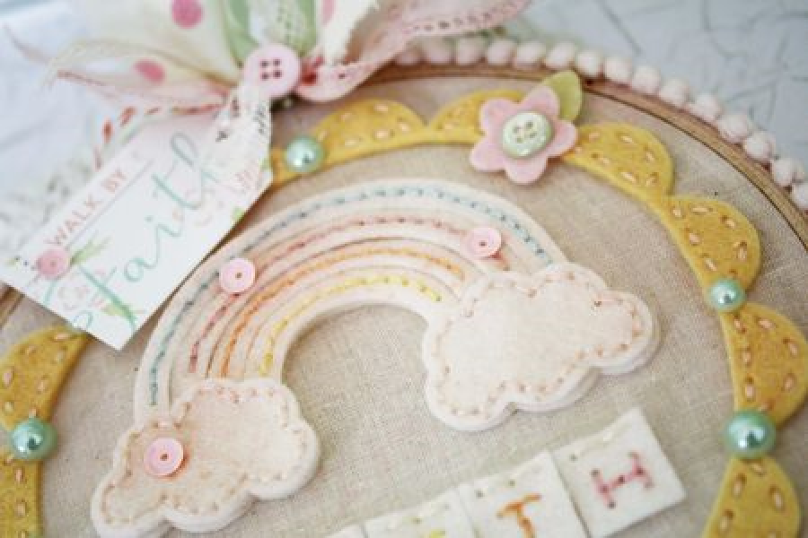 Papertrey Ink - Stitched Rainbow Die