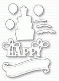 Papertrey Ink - Paper Clippings: Birthday Details Die