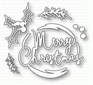 Papertrey Ink - Shaped Sayings: Christmas Die
