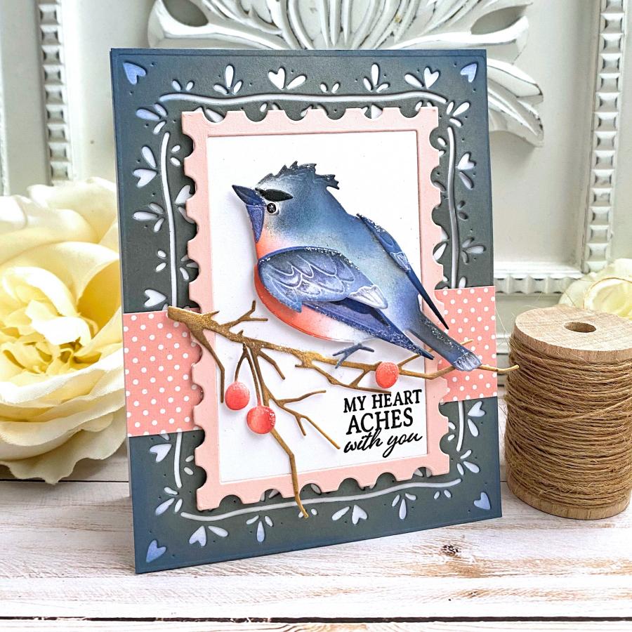 Border Bling: Blooming Hearts Die