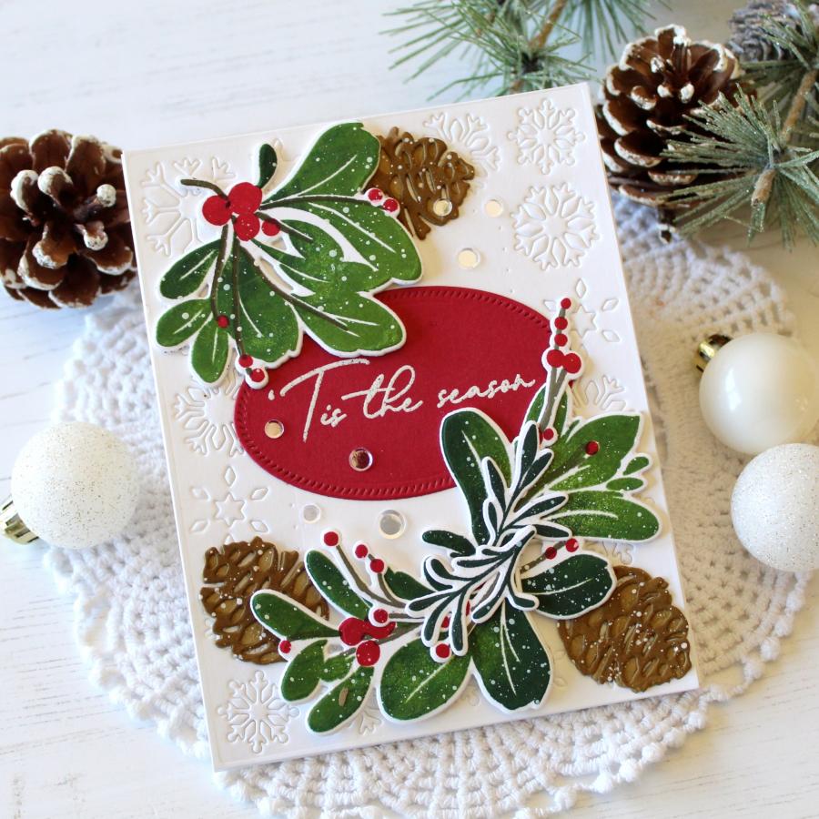 Very Berry Mistletoe Die