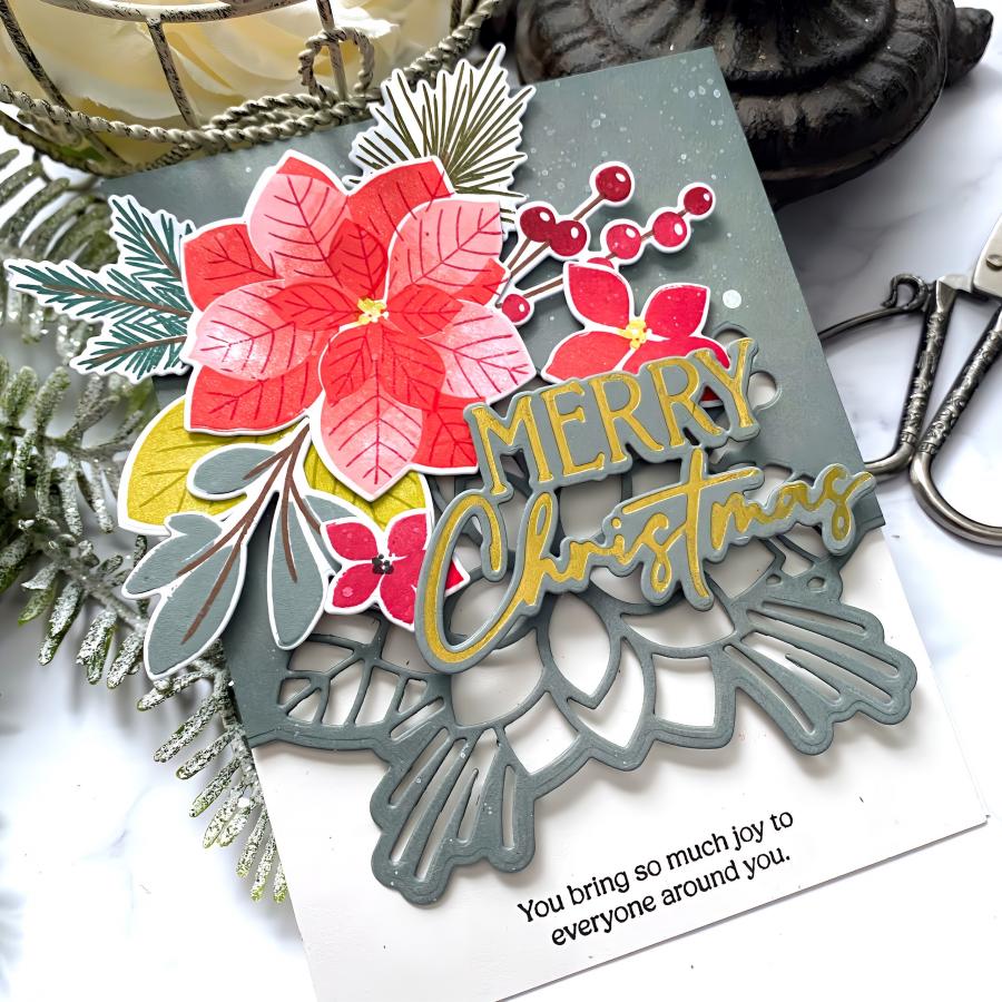 Elegant Edges: Christmas Bouquet Die